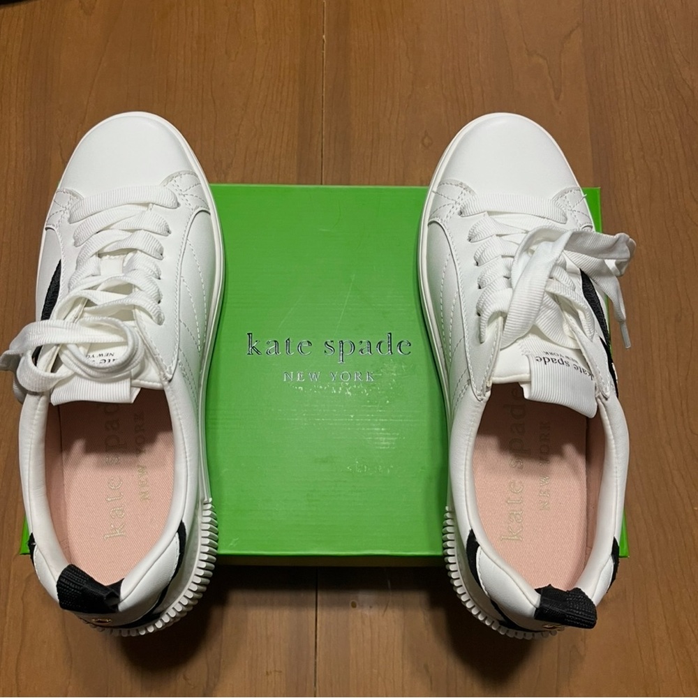Kate Spade Brand New Signature Action Nappa California Sneaker Size 7 Womens